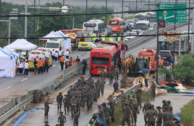 Inundații devastatoare în din Coreea de Sud. Foto Profimedia (8)