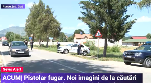 Pistolarul din Gorj a fost văzut aseară, dar polițiștii nu au ajuns la timp la locul indicat de martori
