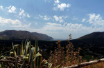 Landscape, View from Megalo Chorio. Tilos island, Dodecanese, Greece, EU