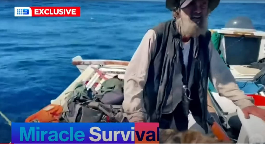Supraviețuire miraculoasă în Pacific. Un bărbat și un câine au fost la un pas de moarte și au trăit doar cu apă de ploaie și pește crud