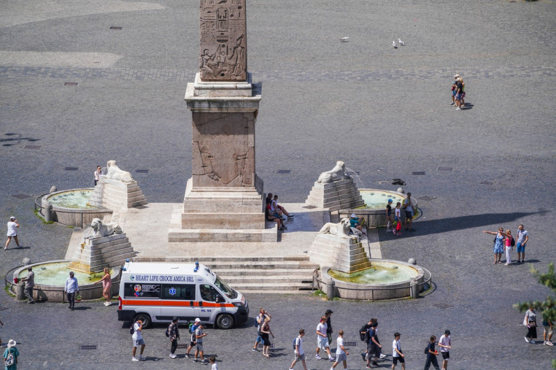 Cerberus heatwave in Italy, Rome, Italy - 16 Jul 2023