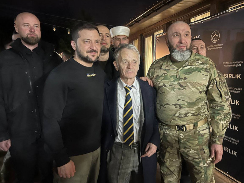 Volodimir Zelenski la un eveniment al tătarilor din Crimeea organizat la Kiev