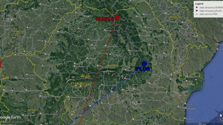 Explozia meteoritului care a căzut în 11 iulie a fost înregistrată de stațiile Institutului Național pentru Fizica Pământului