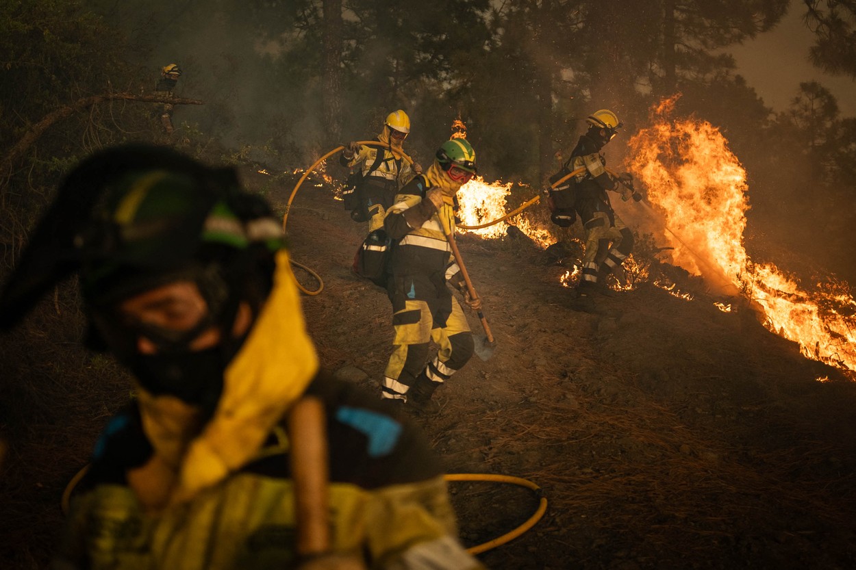 Incendii puternice de vegetație la câțiva kilometri de Madrid. Mii de oameni evacuați și în Andaluzia