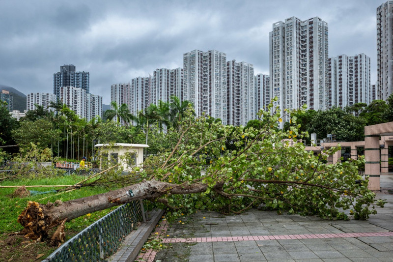Typhoon Talim in Hong Kong, China - 17 Jul 2023