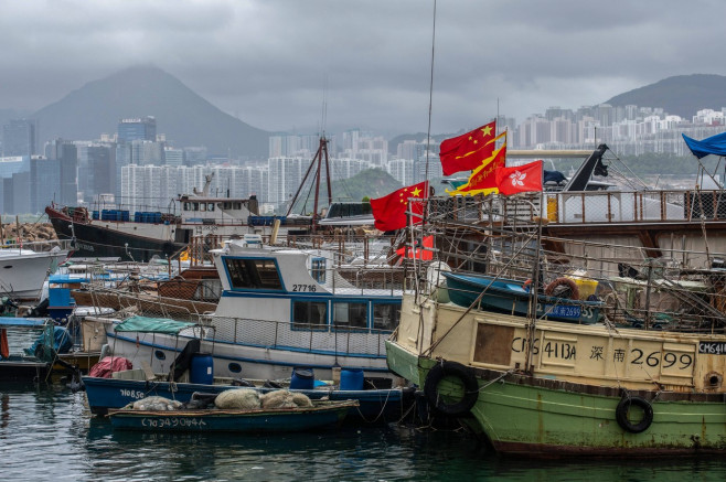 Typhoon Talim in Hong Kong, China - 17 Jul 2023