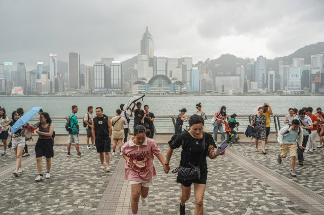 Typhoon Talim in Hong Kong, China - 17 Jul 2023