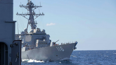 Arleigh Burke-class guided missile destroyer USS Thomas Hudner