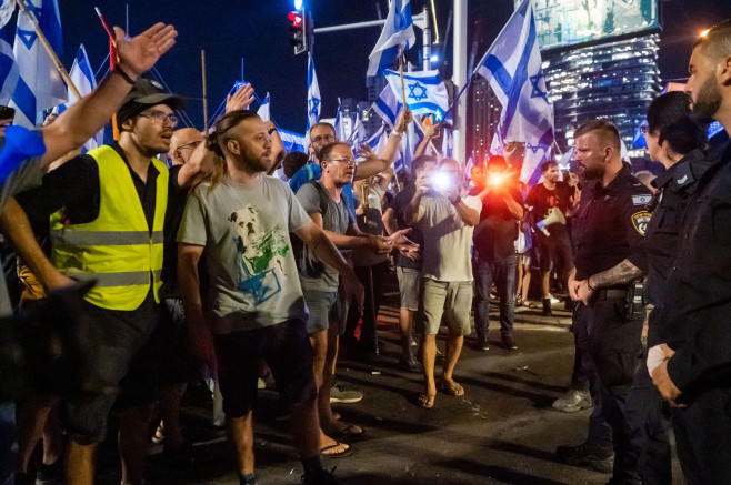 Israeli Anti-Government Protests In Tel Aviv