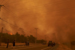 Massive wildfire at Dervenochoria - Viotia, Greece