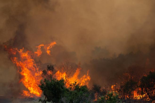 Wildfire In Western Attica, Greece - 18 Jul 2023