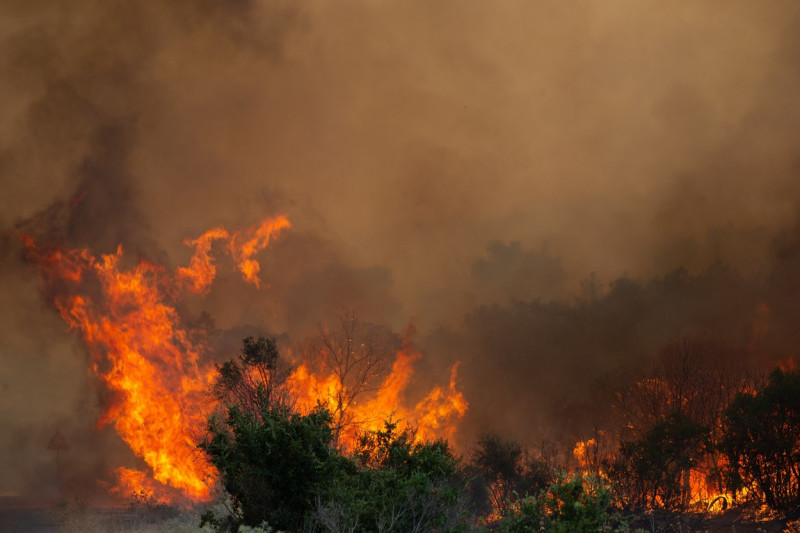 Wildfire In Western Attica, Greece - 18 Jul 2023