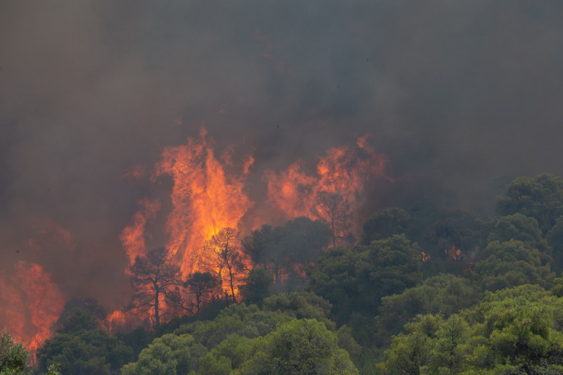 Wildfire In Western Attica, Greece - 18 Jul 2023