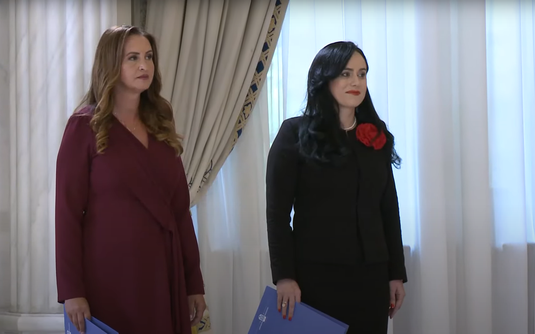Noii miniștri ai Muncii și Familiei, Simona Bucura-Oprescu și Natalia Intotero, au depus jurământul la Palatul Cotroceni