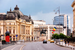 Victory Avenue (Calea Victoriei) in Bucharest, Romania