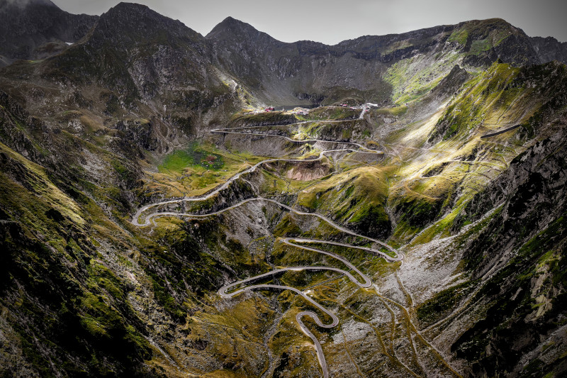 Wonderful mountain scenery. Transfagarasan highway, one of the most beautiful road in Europe, Romania