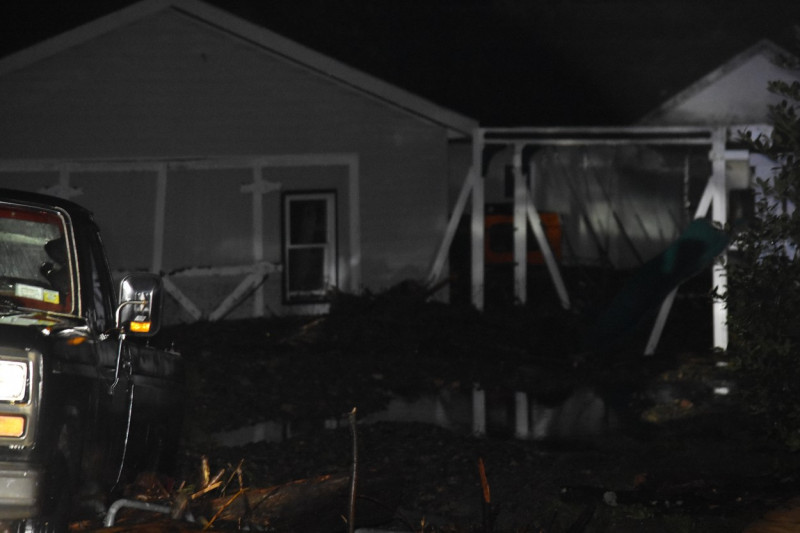 Flooding And Damage To Homes In Stony Point, New York