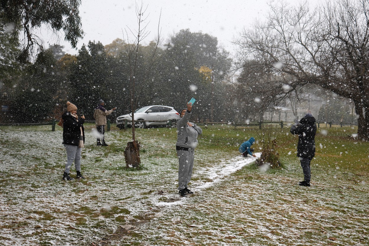 A nins în Africa de Sud, un fenomen meteorologic rar