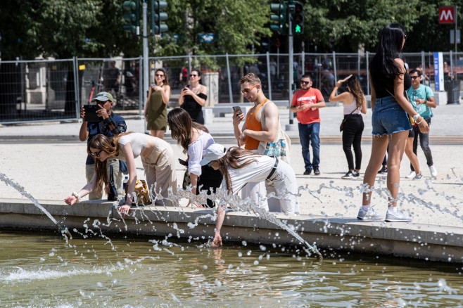 Italy: Summer and heat in the center of Milan