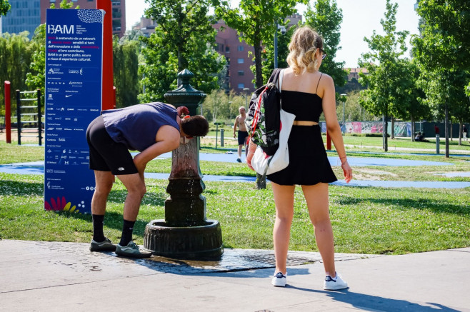 Big Heat Wave in Milan, Italy - 10 Jul 2023