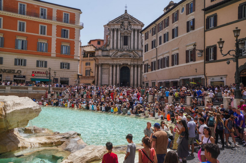 Heatwave in Rome, Rome, Italy - 12 Jul 2023