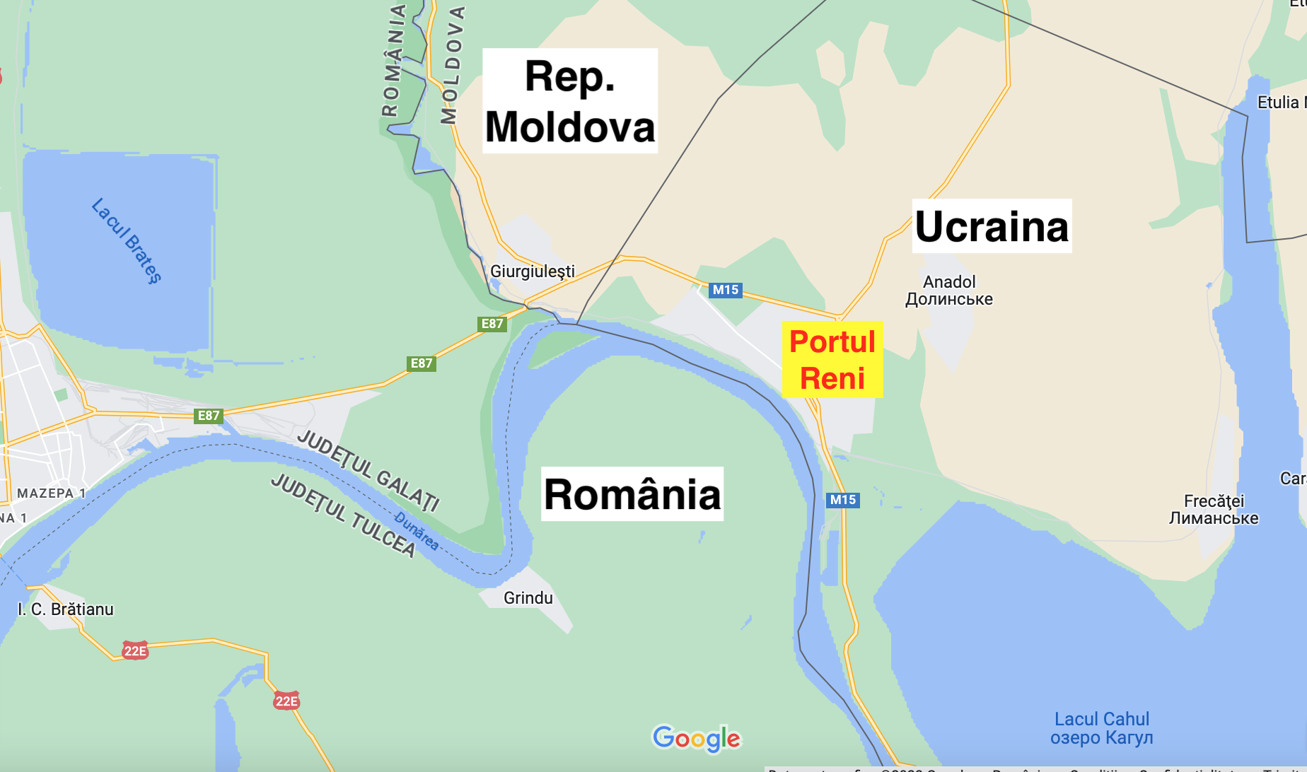 Rușii au bombardat Ucraina la granița cu România. Portul Reni de pe Dunăre a fost atacat cu drone