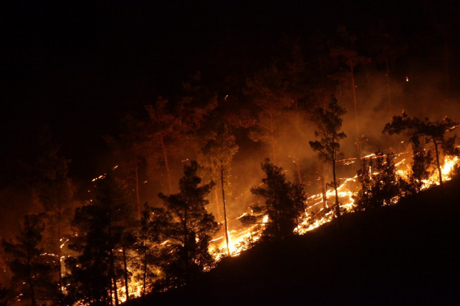 Wildfire in Rhodes Island