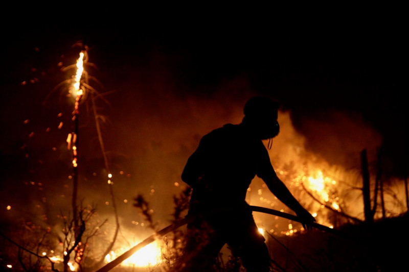 Wildfire in Rhodes Island