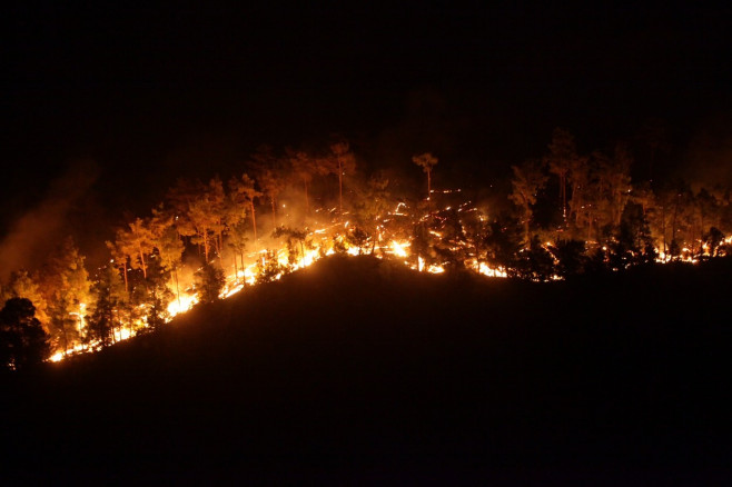 Wildfire in Rhodes Island