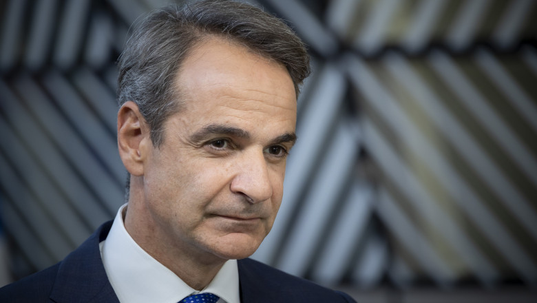 premierul grec Kyriacos Mitsotakis, fotografie portret