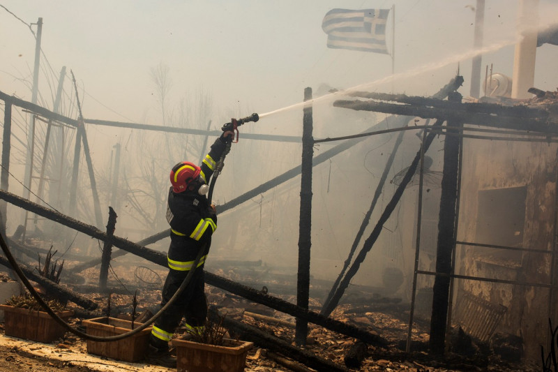 Forest fires in Greece - Rhodes