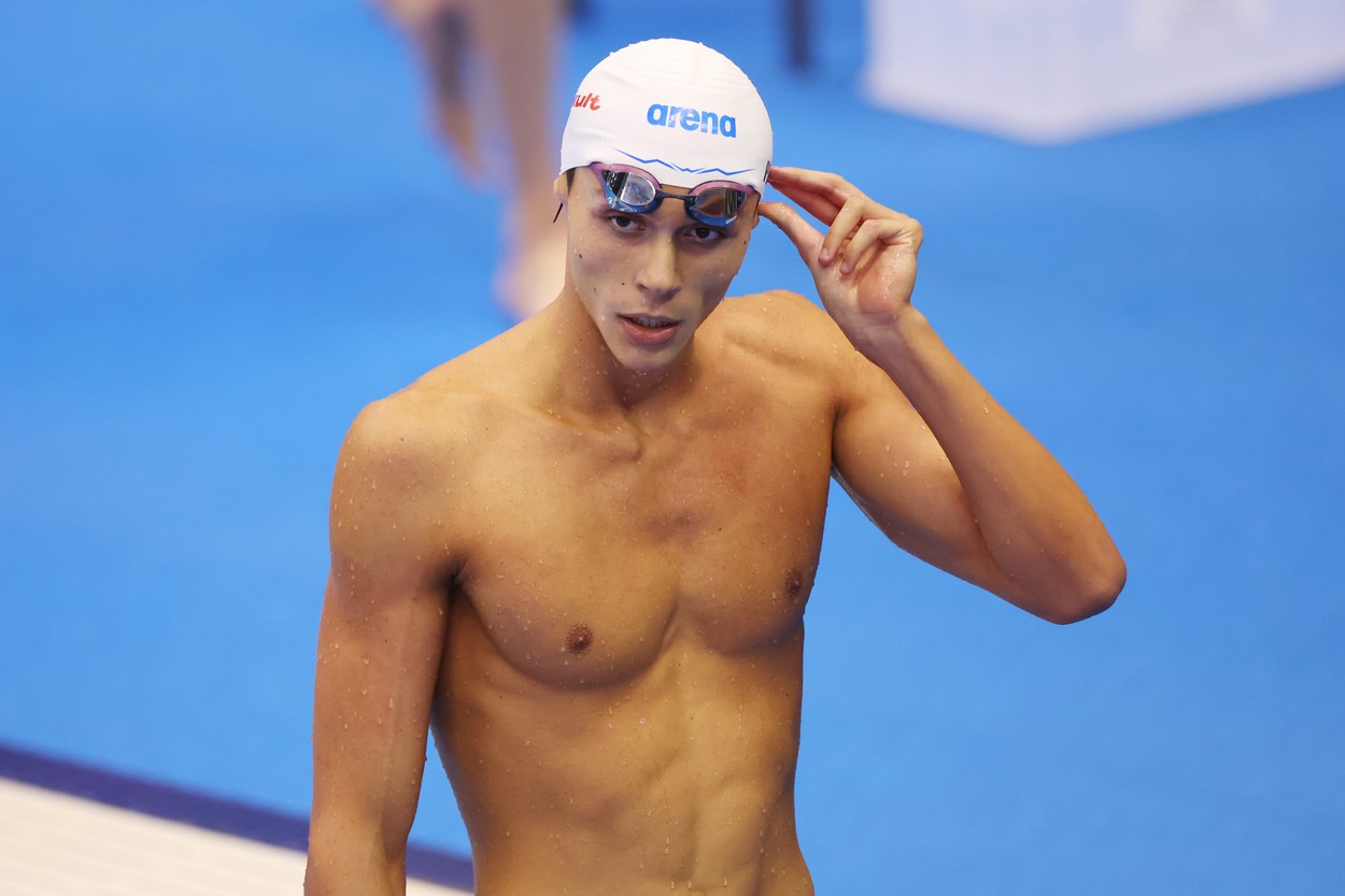 David Popovici s-a calificat în finala de 100 metri liber, la Campionatele Mondiale