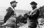 Peng Dehuai and Kim Il-sung in North Korea during the Korean War / Photo, c.1951