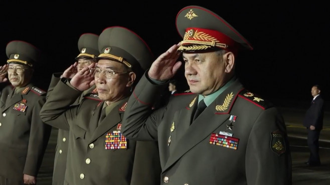 Shoigu in North Korea