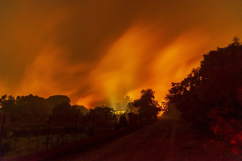 Fire breaks out on Mount Etna in Italy