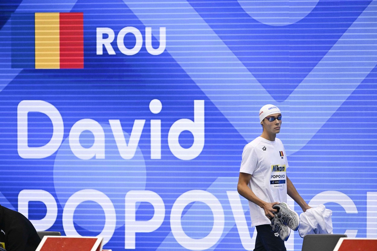 David Popovici a ratat podiumul și la proba de 100 de metri liber, la Fukuoka