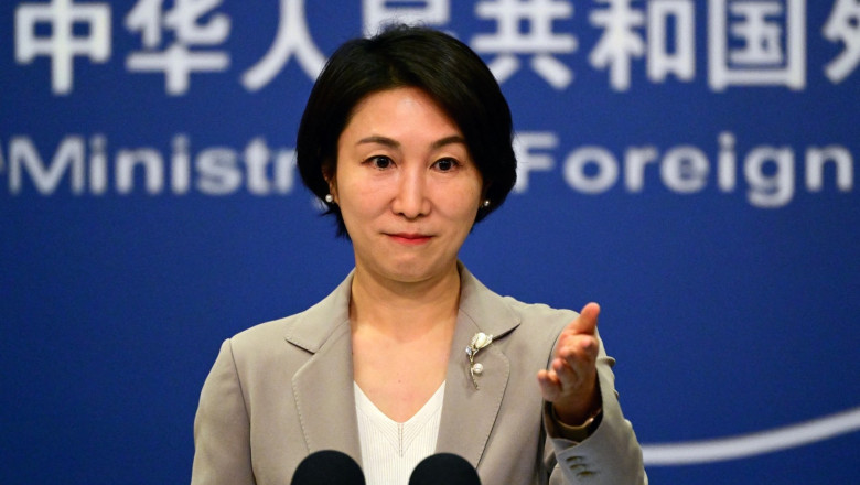 China's foreign ministry spokeswoman Mao Ning addresses a press conference