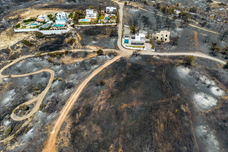 Forest fires in Greece - Rhodes