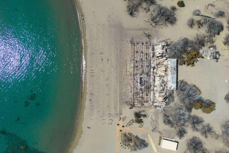 Forest fires in Greece - Rhodes