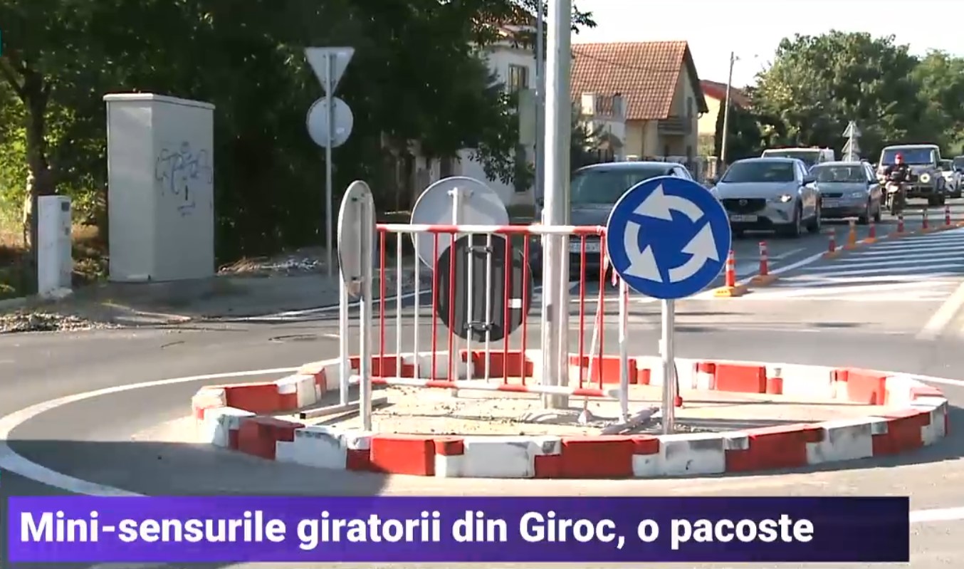 Mini-sensuri giratorii care încurcă și treceri de pietoni care dau în șanț: Problemele cu care se confruntă locuitorii din Timiș