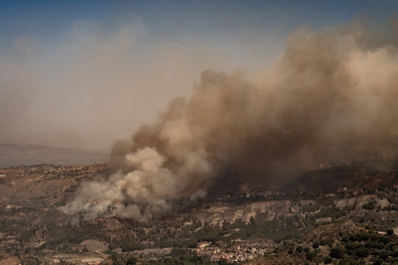 Waldbrände auf dem Aspromonte in Kalabrien