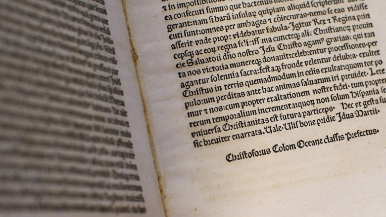 O copie furată a scrisorii lui Cristofor Columb prin care anunța descoperirea Americii