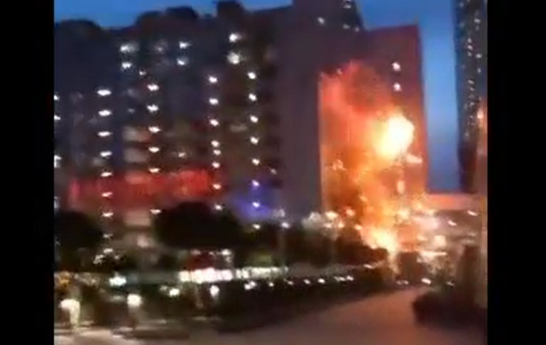VIDEO Momentul în care o dronă ucraineană lovește o clădire de birouri din Moscova