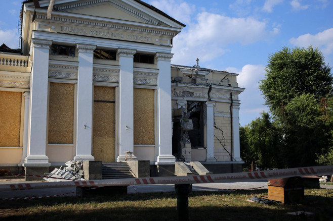 The day after the rocket attack in Odessa, Ukraine - 24 Jul 2023