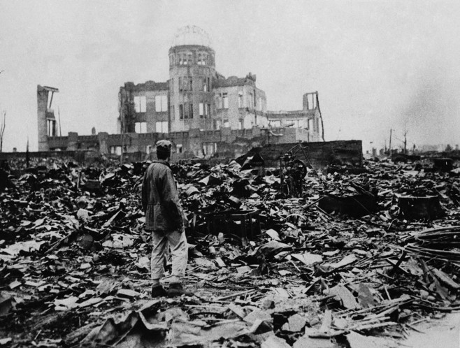 World War II, after the explosion of the atom bomb in August 1945Hiroshima