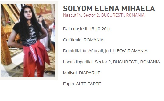 O fată de 11 ani a dispărut de acasă. A fost găsită cu ajutorul oamenilor care au primit mesaj RO Alert