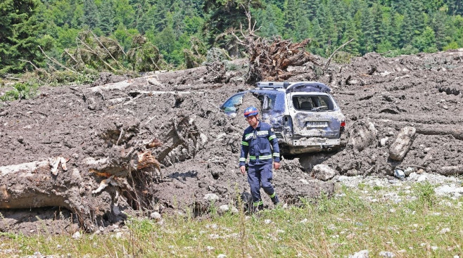 Prime Minister of Georgia Irakli Garibashvili arrives disaster zone in northwestern Georgia