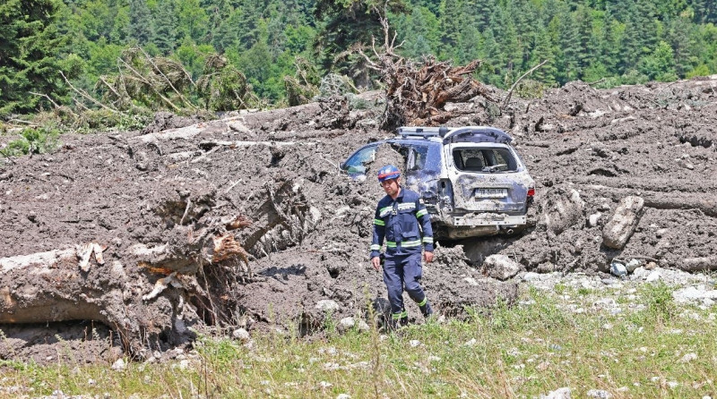 Prime Minister of Georgia Irakli Garibashvili arrives disaster zone in northwestern Georgia