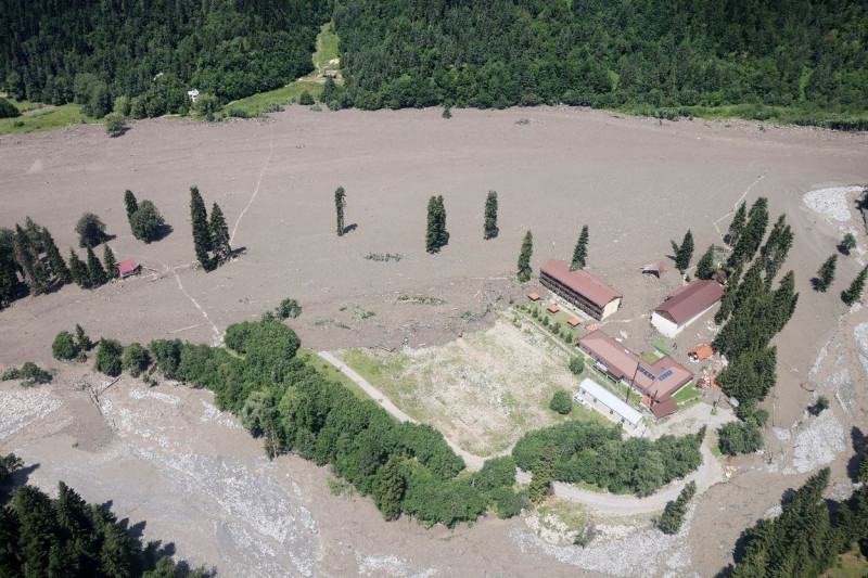 Prime Minister of Georgia Irakli Garibashvili arrives disaster zone in northwestern Georgia