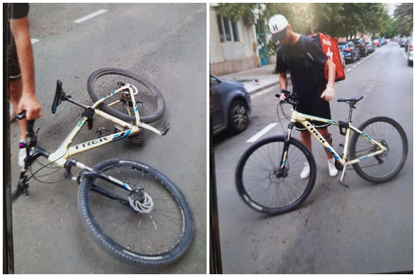 Curierul care a fugit după ce a lovit cu bicicleta un copil de 4 ani în Timișoara a venit singur la poliție